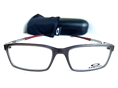 #ad New OAKLEY 54mm Matte Black Men#x27;s Eyeglasses Frame