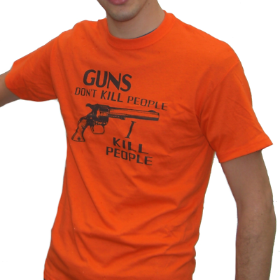 #ad Guns Don#x27;t Kill People I Kill People T Shirt Happy Gilmore Mr. Larson Costume