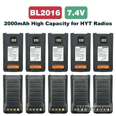 #ad 10*BL2016 Replacement 2000mAh Li ion Battery for Hytera PD985 PD985U 2 Way Radio