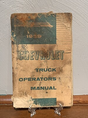 #ad 1959 OEM Chevy Truck Owner’s Manual Original Chevrolet Drivers Guide