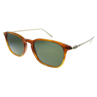 #ad New Salvatore Ferragamo SF 2846 212 Trotoise Plastic Square Sunglasses Grey Lens