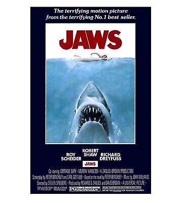 #ad Jaws Movie Poster 24quot; x 36quot;