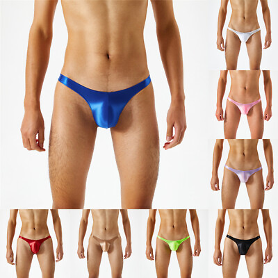 #ad Men#x27;s Sexy Pouch G string Thongs Jockstrap Swim Low Rise Bikini Briefs Underwear