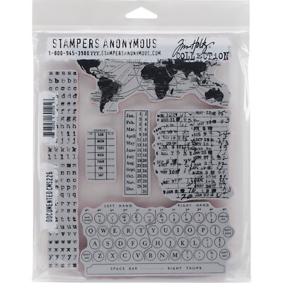 #ad Stampers Anonymous CMS 226 Tim Holtz Cling Stamps 7quot;X8.5quot; Documented