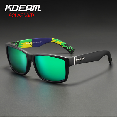 #ad KDEAM Men Polarized Sport Sunglasses Outdoor Driving Fishing Square Glasses New