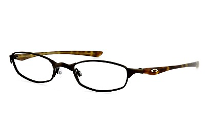 #ad New Oakley Off Line 4.0 49mm Brown Eyeglasses Frames Only Case