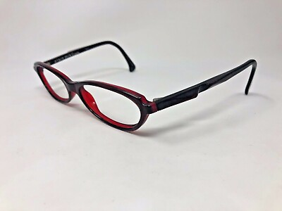 #ad ALAIN MIKLI 2710 COL2584 Eyeglasses Frame France Red Crystal Black VU32