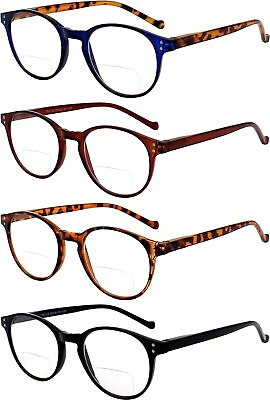 #ad Bifocal Reading Glasses for Men and Women Rectangle MultiFocal Readers with