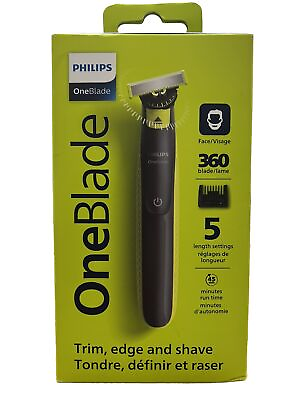 #ad Philips Oneblade Trim Edge Shave 360 Blade 5 Length Settings Face NEW IN BOX