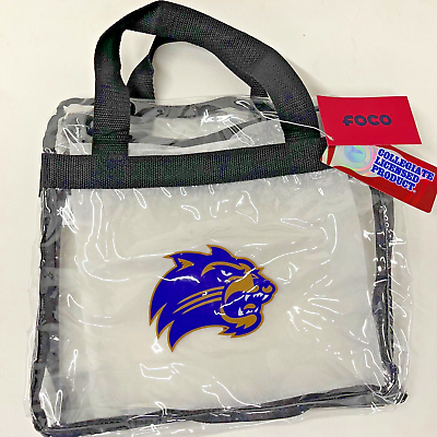 #ad Western Carolina University WCU Catamounts Clear Vinyl Stadium Zipper Tote Bag