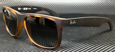 #ad #ad RAY BAN RB4165 865 T5 Rubber Havana Square Men#x27;s 55 mm Sunglasses