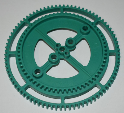 #ad 1 K#x27;nex RARE Large Gear Multi track Green 130mm 5quot; KNEX Replacement Part Piece
