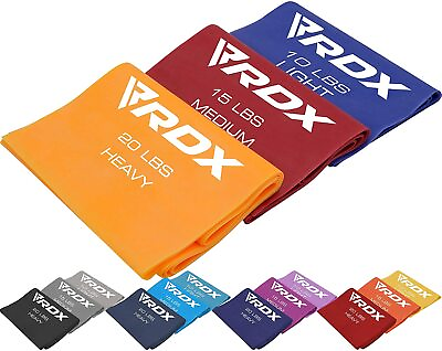 #ad Resistance Bands Set by RDX Long Pull Up Resistance Bands Exercise Bands