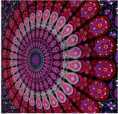 #ad Wall Hanging Mandala Tapestry Throw Bedspread Peacock Kids Room Decorations
