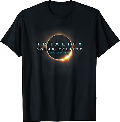 #ad Astronomy Lovers Total Solar Eclipse 2024 Totality Unisex T Shirt $19.99