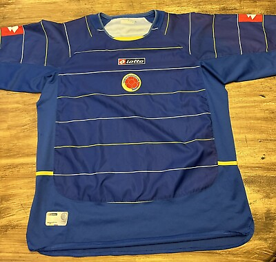 #ad Rare Columbia 2004 2005 Lotto Soccer Jersey Away Size Large