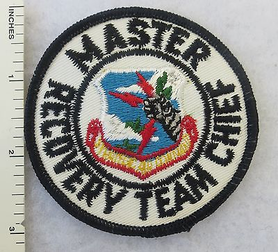 #ad SAC MASTER RECOVERY TEAM CHIEF PATCH US AIR FORCE STRATEGIC AIR COMMAND in Color