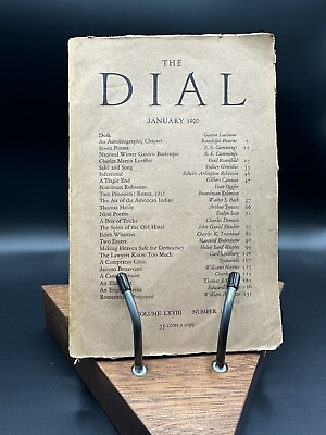 #ad The Dial January 1920 Volume LXVIII Number 1 First Edition EE Cummings Sandburg