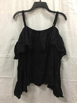 #ad INC LONGSLEEVE OFF SHOULDER TOP BLACK SMALL NEW WITHOUT TAG