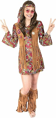 #ad Kangaroo Girls Halloween Costumes Love n Peace Hippie Costume Size S 4 6