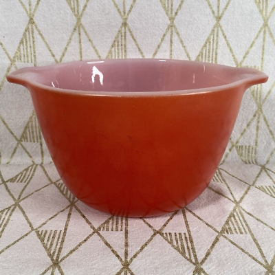 #ad Fire King RED Cinderella Bowl Primary Color Vintage Rare