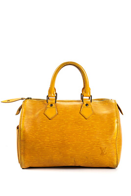 #ad Louis Vuitton Womens Double Handle Epi Leather Speedy 30 Handbag Brown