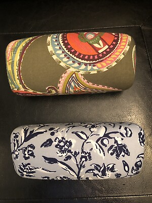 #ad Vera Bradley Glasses Cases Two Included Hard Clamshell Cases