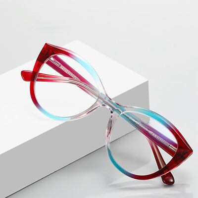 #ad Women Gradient Color Glasses Frame Blue Light Blocking Computer Protection C