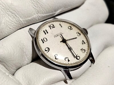 #ad Raketa Vintage USSR Russian USSR men#x27;s mechanical wrist watch Raketa. $75.00