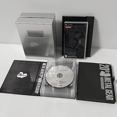 #ad Konami Metal Gear Solid 20th Anniversary Collection with box PS1 PS2 PSP Japan