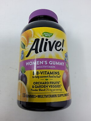 #ad Nature#x27;s Way Alive Women#x27;s Gummy Multivitamin and 130 Count Exp 04 24