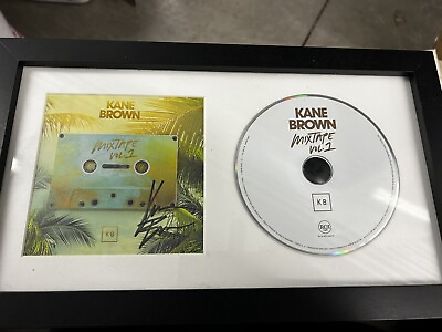 #ad KANE BROWN SIGNED FRAMED #x27;MIXTAPE VOL. 1#x27; CD COVER BECKETT EXPERIMENT ALBUM