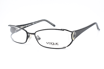 #ad Vogue Eyeglasses VO3726 B 352 Black Half Rim Frame Metal Women 52 17 130 #4627