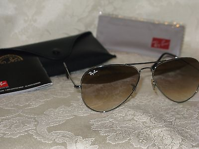 #ad Ray Ban Aviator Large Metal Sunglasses with Case and Cloth. RB3025. New.