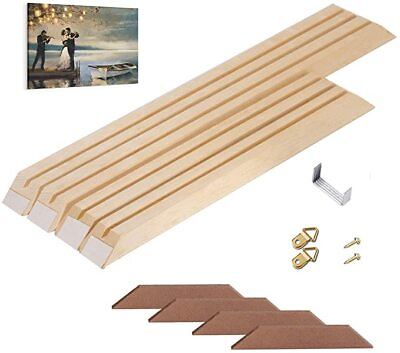 #ad DIY Canvas Frame Stretcher Bars Solid Wood Canvas Kits with Accessories