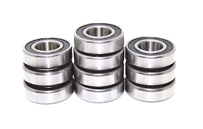 #ad 10 Pack Snowmobile Bearings 6004 2RS 20x42x12 6004RS Premium 5 Year Warranty