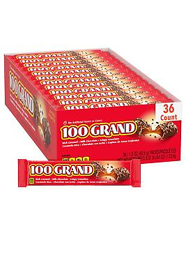 #ad 100 Grand Milk Chocolate Candy Bars Full Size Bulk Individually Wrapped Ferrero