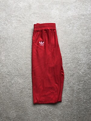 #ad Adidas Vintage Leggings Red Size W26 28 L36 Made in Italy GBP 20.00