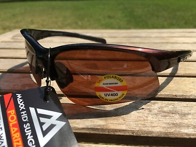 #ad Maxx HD Sunglasses Domain HDP black bronze brown fishing polarized golf