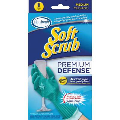 #ad Soft Scrub Premium Defense Medium Latex Rubber Glove 12812 16 Pack of 72 Soft