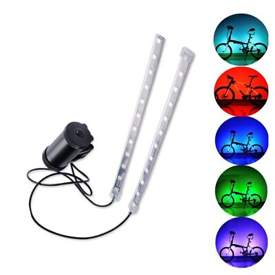 #ad Waterproof USB Rechargeable Bright LED Multicolor Bicycle Bike Frame Light Strip