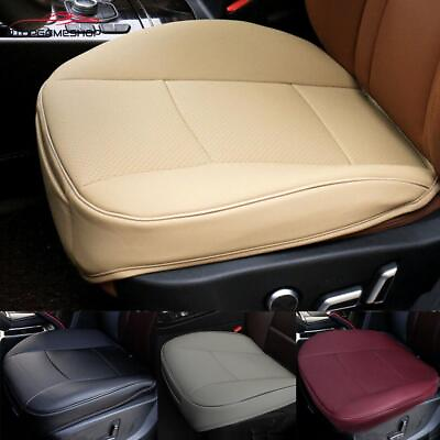 #ad Deluxe Front Seat Cover Full Surround Chair Cushion Mat Pad Auto Car PU Leather