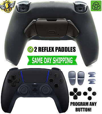 #ad New Black Pro Two Competition Reflex Paddles Silent Modz Controller for PS5 OEM