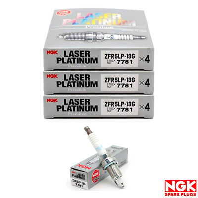 #ad New Set of 12 NGK Laser Platinum Spark Plug ZFR5LP13G 7781 for Chrysler Dodge VW