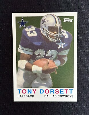#ad 2008 Tony Dorsett Turn Back the Clock #16 1959 Style Card Dallas Cowboys HOF