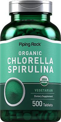 #ad Piping Rock Organic Spirulina Tablets 1000 Mg 300 Pills Vegetarian Non Gmo