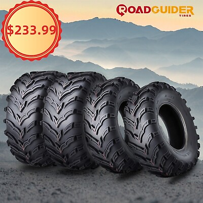 #ad Set 4 ROAD GUIDER ATV UTV Tires 25x8 12 25x8x12 amp; 25x10 12 25x10x12 Tires 6PR