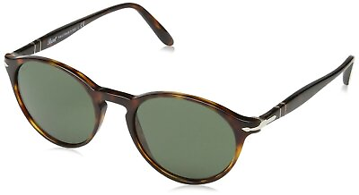 #ad Persol Mens Sunglasses Tortoise Green Acetate Non Polarized 0PO3092SM 90153 50mm