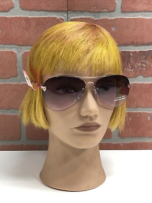 #ad NEW Womens RIVIERA Pilot Aviator Sunglasses Pink Purple Metal Frame 100% UV