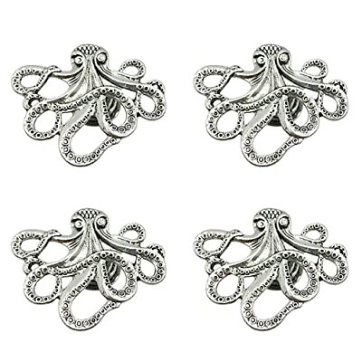 #ad LLDYNW 4 pcs Octopus Drawer Knobs Creative Shape